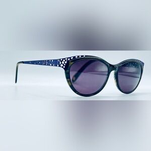 Valerie Spencer 9331 Brown Purple Oval Cat-Eye Sunglasses Frames Only